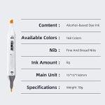 N/A Markers Sketching Markers 168 Dual Brush Pen Art School Supplies 168Colors (Color : A) by TKFDC
