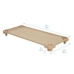 ECR4Kids Stackable Kiddie Cot, Standard Size, Classroom Furniture, Ready-To-Assemble, Sand, 6-Pack from ECR4Kids