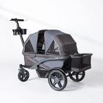 Gladly Family Anthem2 2-Seat All-Terrain Wagon Stroller, Graphite Special Edition by Trulee Family, LLC