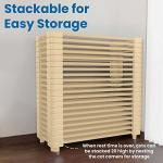 ECR4Kids Stackable Kiddie Cot, Standard Size, Classroom Furniture, Ready-To-Assemble, Sand, 6-Pack from ECR4Kids