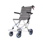 LuiYninhuoJin Adult Wheelchairs, Folding Transport Chair with Foot Rests, Foldable Wheel Chair for Travel and Storage, Folding Transport Chair with 8-Inch Wheels, Full Length Armrests and Swing Away by LuiYninhuoJin