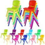 FairySandy 10 Pcs School Chairs Stackable 11 Inch Plastic Preschool Chairs Classroom Stack Seating Chairs for Kids Children Student Toddler Home Learning Daycare Center Office Supplies, 10 Colors from FairySandy
