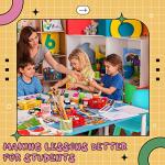 FairySandy 10 Pcs School Chairs Stackable 11 Inch Plastic Preschool Chairs Classroom Stack Seating Chairs for Kids Children Student Toddler Home Learning Daycare Center Office Supplies, 10 Colors from FairySandy