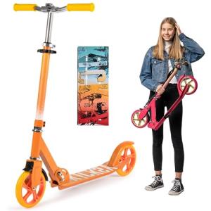 Scooter for Kids Ages 6-12 Scooters for Teens 12 Years and Up - Kick Scooters for Adults, Teens and Kids - Scooters for Kids 8 Years and Up with Quick Release Folding System (Malibu) from Kicksy Wheels