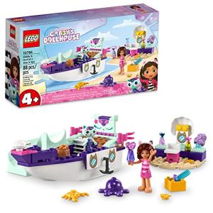 LEGO Gabby & Mercatâs Ship & Spa 10786 Building Toy for Fans of DreamWorks Animationâs Gabbyâs Dollhouse, Boat Playset, Beauty Salon and Accessories for Imaginative Play, Gift Idea for Kids Ages 4+ from LEGO