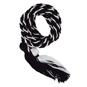 Jones School Supply - Honor Cord - Black/White (Set of 50 Graduation Cords for Honor Grad Students) by Jones School Supply Co., Inc.