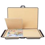 YISHAN Portable Jigsaw Puzzle Table Board, Standard Puzzle Case for Storage, Puzzle Mat, Puzzle Keeper Caddy Saver with Sorting Trays, Non-Slip Surface, Large by USUN