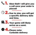 Skee-Ball Arcade Table Machine Game for Home Basement Recreation Room - Deluxe Nostalgic Classic Family Fun of Roll and Score - Made in The USA from Bay Tek Entertainment