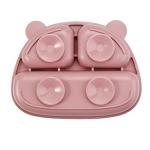 PandaEar 2 Pack Silicone Baby Suction Plates with 2 Spoons for Self Feeding, 100% Silicone Kids Toddler Suction Plates, Divided Baby Plate Set, Microwave & Dishwasher Safe, BPA Free from PandaEar