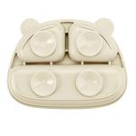 PandaEar 2 Pack Silicone Baby Suction Plates with 2 Spoons for Self Feeding, 100% Silicone Kids Toddler Suction Plates, Divided Baby Plate Set, Microwave & Dishwasher Safe, BPA Free from PandaEar