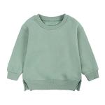 Toddler Baby Boy Girl Letter Crewneck Sweatshirt Cute Ear Hoody Tops Pullover Fall Winter Clothes Photography Outfits Green by Generic