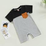 CIYCUIT Baby Boy Clothes 0 3 6 12 18 Months Stripe Short Sleeve Romper 3-6 Months by 
