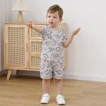 YUEMION Infant Baby Boy Clothes Summer Outfits Short Sleeve T-shirt + Solid Shorts Toddler Boy Clothes (2t-3t) from 