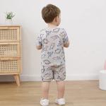 YUEMION Infant Baby Boy Clothes Summer Outfits Short Sleeve T-shirt + Solid Shorts Toddler Boy Clothes (2t-3t) from 