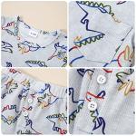 YUEMION Infant Baby Boy Clothes Summer Outfits Short Sleeve T-shirt + Solid Shorts Toddler Boy Clothes (2t-3t) from 