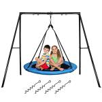 Trekassy 440lbs Swing Set for Backyard, 40" Saucer Swing with Frame for Kids Outdoor, Outdoor Play Equipment from Trekassy