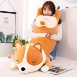 MIAOHAHA Plush Long Corgi Toy Cute Soft Stuffed Animal Corgi Doll Kids Plush Toy Pillow Gift for Kids and Girls(Yellow, 120cm/47.2in) from MIAOHAHA