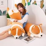 MIAOHAHA Plush Long Corgi Toy Cute Soft Stuffed Animal Corgi Doll Kids Plush Toy Pillow Gift for Kids and Girls(Yellow, 120cm/47.2in) from MIAOHAHA