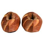 NOVELTY GIANT WWW.NOVELTYGIANT.COM Fake French Baguette Loaf Super Soft Slippers from Novelty Giant