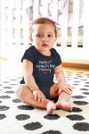 Comfiv first mothers day baby boy girl outfit happy 1st mother's day mommy bodysuit gifts (Charcoal Black, 0-3 Months) from 