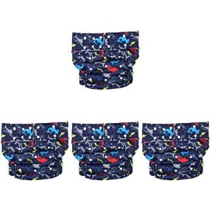 Healifty 4pcs Comfortable Nappies Underwear Disability Adult Inserts Wraps Seniors Period Diapers Blue Pant Leakfree Adults People Absorbent Men, or Brief Incontinence Super Teen Needs by Healifty