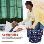 Healifty 4pcs Comfortable Nappies Underwear Disability Adult Inserts Wraps Seniors Period Diapers Blue Pant Leakfree Adults People Absorbent Men, or Brief Incontinence Super Teen Needs by Healifty