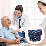 Healifty 4pcs Comfortable Nappies Underwear Disability Adult Inserts Wraps Seniors Period Diapers Blue Pant Leakfree Adults People Absorbent Men, or Brief Incontinence Super Teen Needs by Healifty