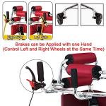 Walker for Seniors, Hemiplegia Rehabilitation Standing Frame Adult Walker Walking Aid for The Disabled, Medical Walker with Adjustable Height, Suitable for People of 59~71 inch by ZHDBMM