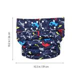 Healifty 4pcs Comfortable Nappies Underwear Disability Adult Inserts Wraps Seniors Period Diapers Blue Pant Leakfree Adults People Absorbent Men, or Brief Incontinence Super Teen Needs by Healifty