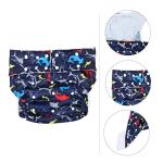 Healifty 4pcs Comfortable Nappies Underwear Disability Adult Inserts Wraps Seniors Period Diapers Blue Pant Leakfree Adults People Absorbent Men, or Brief Incontinence Super Teen Needs by Healifty