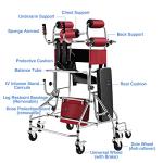Walker for Seniors, Hemiplegia Rehabilitation Standing Frame Adult Walker Walking Aid for The Disabled, Medical Walker with Adjustable Height, Suitable for People of 59~71 inch by ZHDBMM