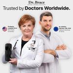 DR. BRACE Adjustable Wrist Brace Night Support for Carpal Tunnel, Doctor Developed, Upgraded with Double Splint & Therapeutic Cushion,Hand Brace for Pain Relief,Injuries,Sprains (L/XL Left Hand, Black) by DR. BRACE