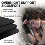 DR. BRACE Adjustable Wrist Brace Night Support for Carpal Tunnel, Doctor Developed, Upgraded with Double Splint & Therapeutic Cushion,Hand Brace for Pain Relief,Injuries,Sprains (L/XL Left Hand, Black) by DR. BRACE