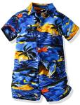 Mallimoda Baby Boys Outfits Shorts Sets Toddler Hawaiian Button Down Shirt Kids Summer Floral Clothes Style 3 120cm from 