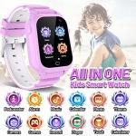 Kids Waterproof Smart Watch Girls Boys with 26 Puzzle Game 1.44" HD Touchscreen Pedometer Video Music Player Alarm Clock Flashlight Parental Control Child Learning Toys for Age 3-12 from MiKin