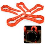 Stove Knob Locks (5 Pack), Stove Stoppaz Child Safety Guards, Durable Design - Baby and Pets Proof (Red) by Stove Stoppaz