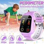 Kids Waterproof Smart Watch Girls Boys with 26 Puzzle Game 1.44" HD Touchscreen Pedometer Video Music Player Alarm Clock Flashlight Parental Control Child Learning Toys for Age 3-12 from MiKin