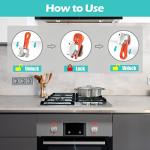 Stove Knob Locks (5 Pack), Stove Stoppaz Child Safety Guards, Durable Design - Baby and Pets Proof (Red) by Stove Stoppaz