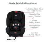 Britax One4Life ClickTight All-in-One Car Seat, Eclipse Black by Britax USA