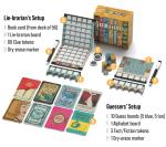 Fiction Board Game - A Wordle Inspired Game of Deception - 2 to 8 Players - 20 Minutes Play Time by BOARD GAME TABLES.COM