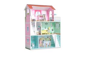 Milliard Doll House / 20 Furniture Pieces / 2.5 Feet High / Perfect Wooden Dollhouse for Kids from Milliard