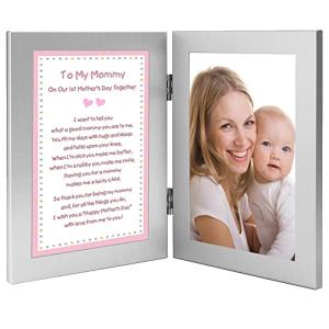 1st Mother's Day Together Poem from Daughter to Mommy, New Baby Girl Gift, Add 4x6 Inch Photo from Poetry Gifts