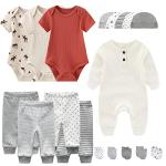 JELYLOVE Unisex Baby boy girls' clothes & Accessories Newborn Outfits Gift Set - 18 Pieces Layette Set - Fit 3-6 Months from Shoumai