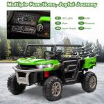 COLOR TREE 24V 2 Seater Ride On Dump Truck for Kids with 2x200W Motors, Electric Dump Bed/Shovel, Ride on UTV Car with Remote Control, EVA Rubber Tires, Ride On Toys for Boys Girls by COLOR TREE