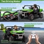 COLOR TREE 24V 2 Seater Ride On Dump Truck for Kids with 2x200W Motors, Electric Dump Bed/Shovel, Ride on UTV Car with Remote Control, EVA Rubber Tires, Ride On Toys for Boys Girls by COLOR TREE