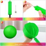 Vinsot 12 Pack 8.5 Inch Playground Balls Dodgeball with Hand Pump, Inflatable Bouncy Rainbow Kickball, Handball for Kids and Adults Indoor Outdoor Schoolyard Camps Beach Picnic Games (Mixed Color) from Vinsot