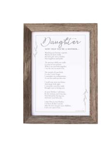 Now That You're a Mother Frame- Gift for Daughter from Mom for Christmas, Mother's Day, Child Birth - Made in USA from The Grandparent Gift Co.
