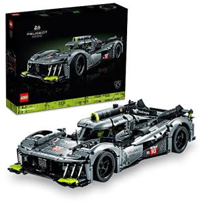 LEGO Technic Peugeot 9X8 24H Le Mans Hybrid Hypercar 42156 Collectible Race Car Building Kit for Adults and Teens, 1:10 Scale Racing Car Model, Gift for Motorsport Fans from LEGO