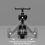 XJD 7 in 1 Toddler Bike with Push Handle,tricycles for 1 to 3 Years Old, Toddler Tricycle with Push Handle for Boy Girl, Baby Bike Balance Bike with Adjustable Seat Height and Removable Pedal (Black) by XJD