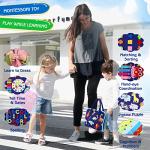 Esjay Toddler Busy Board Montessori Toys for 1 2 3 4 Year Old, Sensory Board with Buckles Educational Activities for Learning Fine Motor Skills, Gifts for Girls Boys, Travel Toys for Airplane Car by Esjay